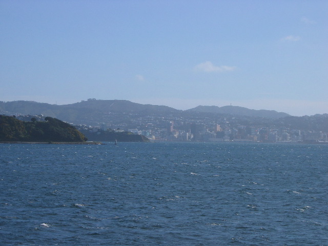 Approaching Wellington on ferry