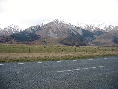 Driving from Christchurch to Arthur's Pass, New Zealand