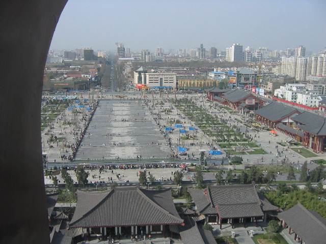 Xi'an: View from Buddhist pagoda