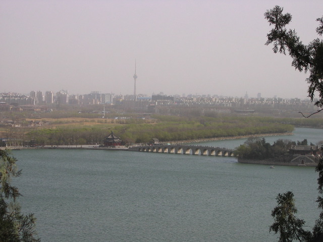 Looking toward downtown Beijing from Summer Palace