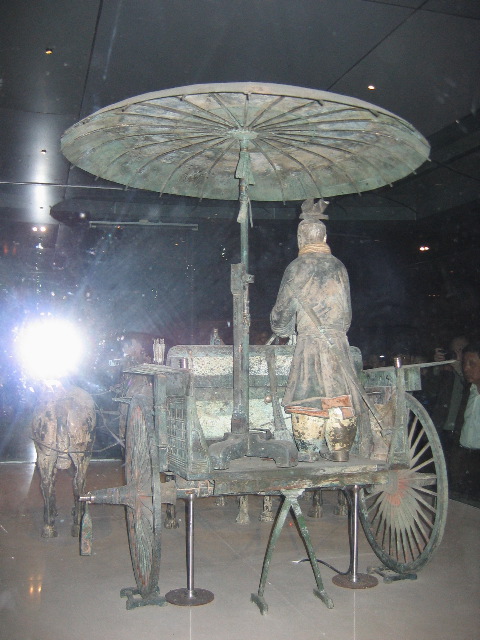 Xi'an: Bronze horses and cart